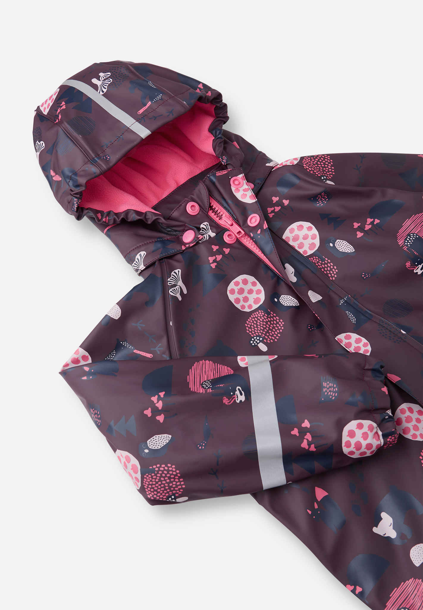Kids' raincoat with fleece lining Koski
