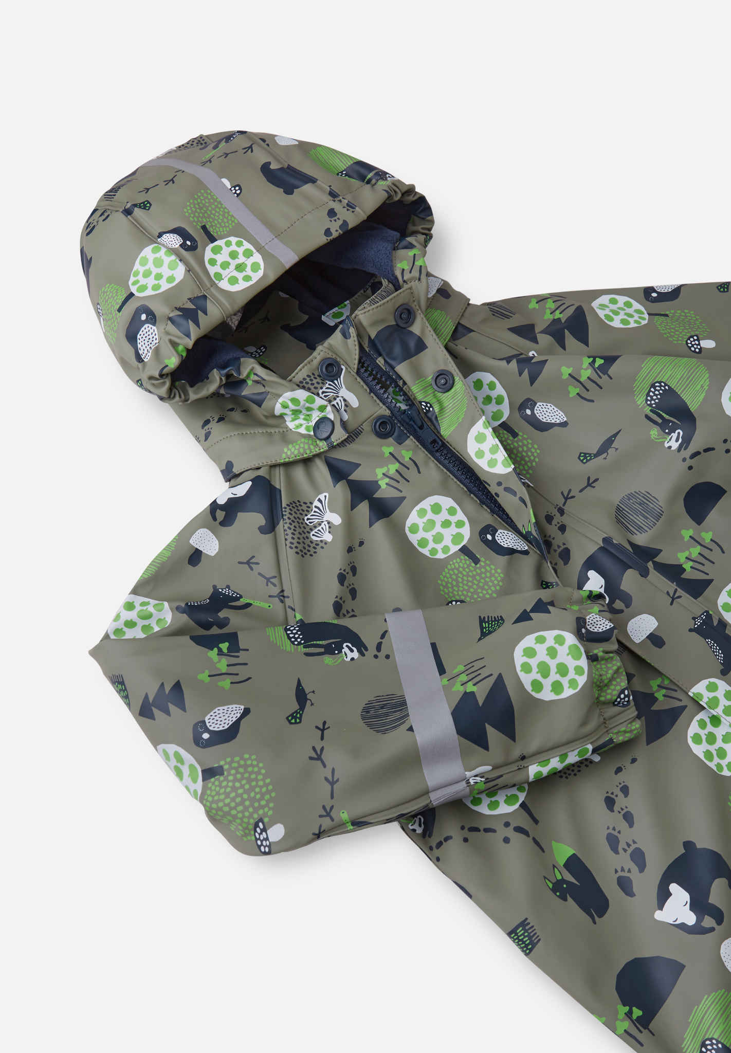 Kids' raincoat with fleece lining Koski