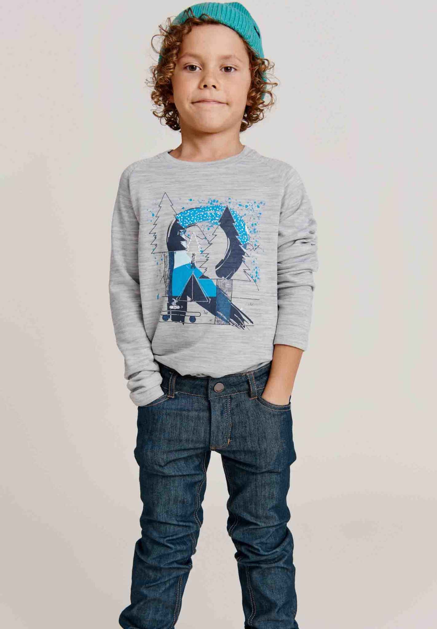 Kids' wool-bamboo shirt Viisas